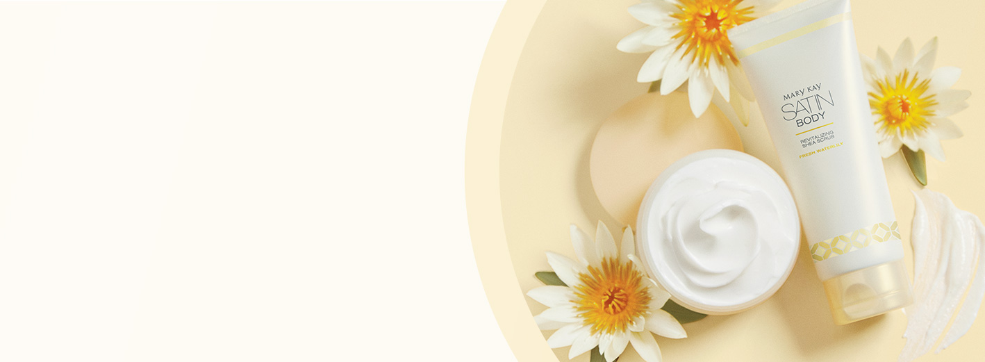 Limited-edition Fresh Waterlily Satin Body® Whipped Shea Crème and Revitalizing Shea Scrub