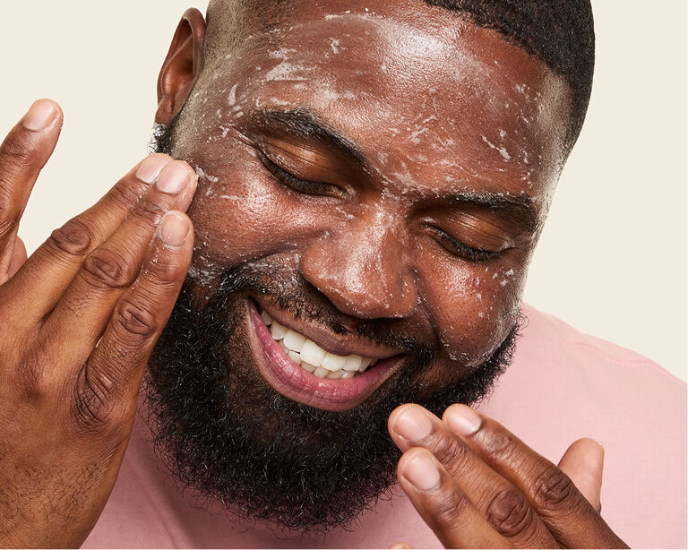Eye cream rub.