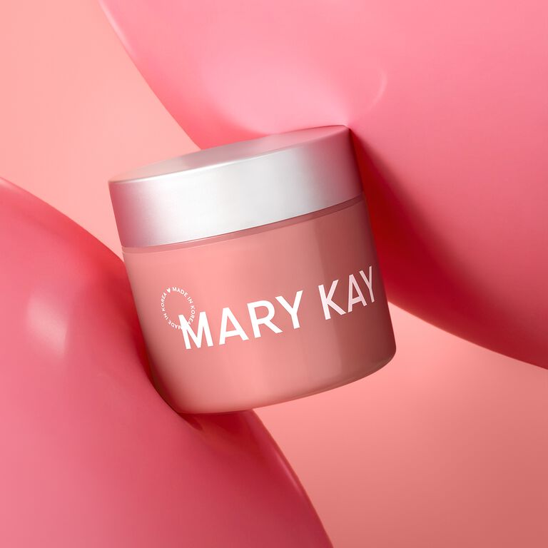 Collagen Moisturizing Gel rosa sostenido por pelotas el&aacute;sticas rosas