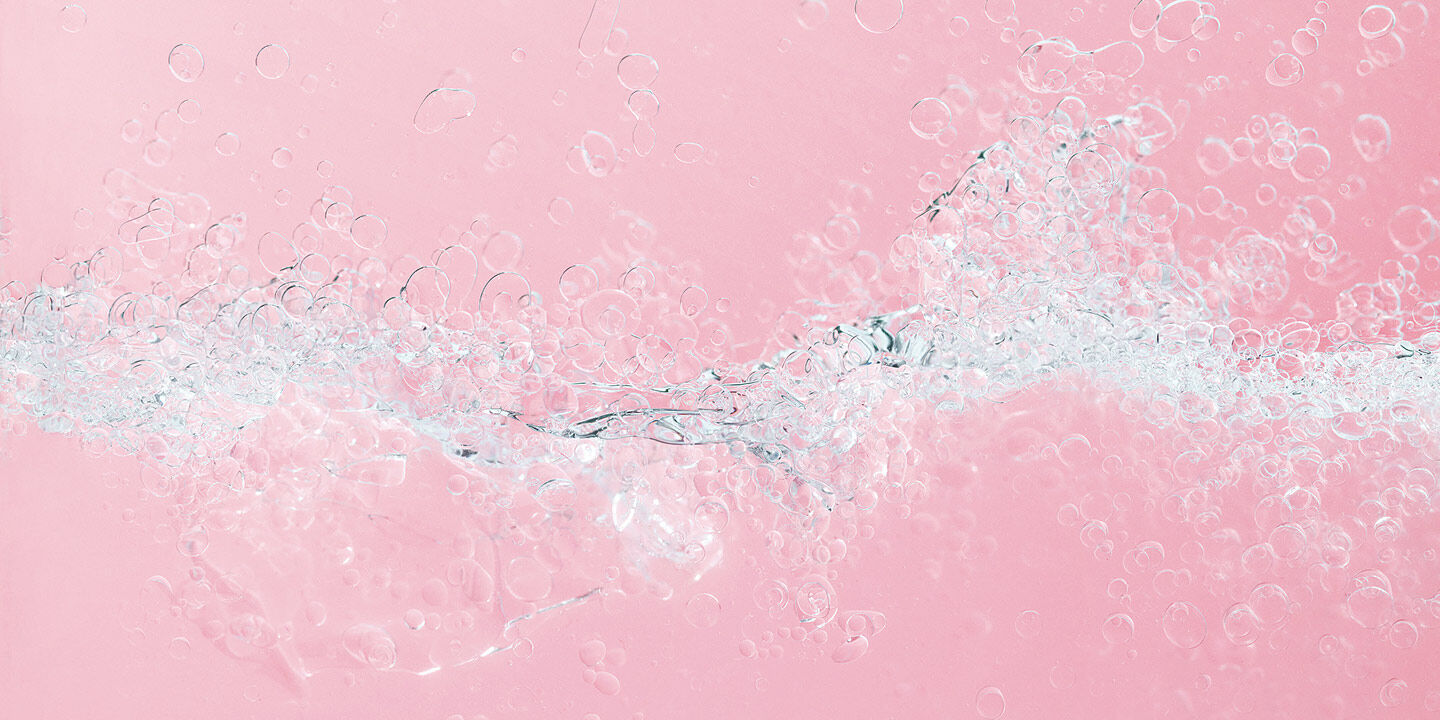Textura de burbujas sobre un fondo rosa