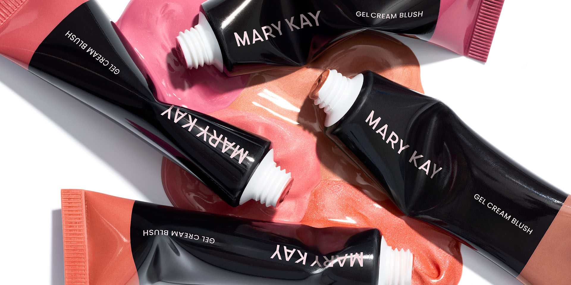 Four shades of Mary Kay Gel Blush
